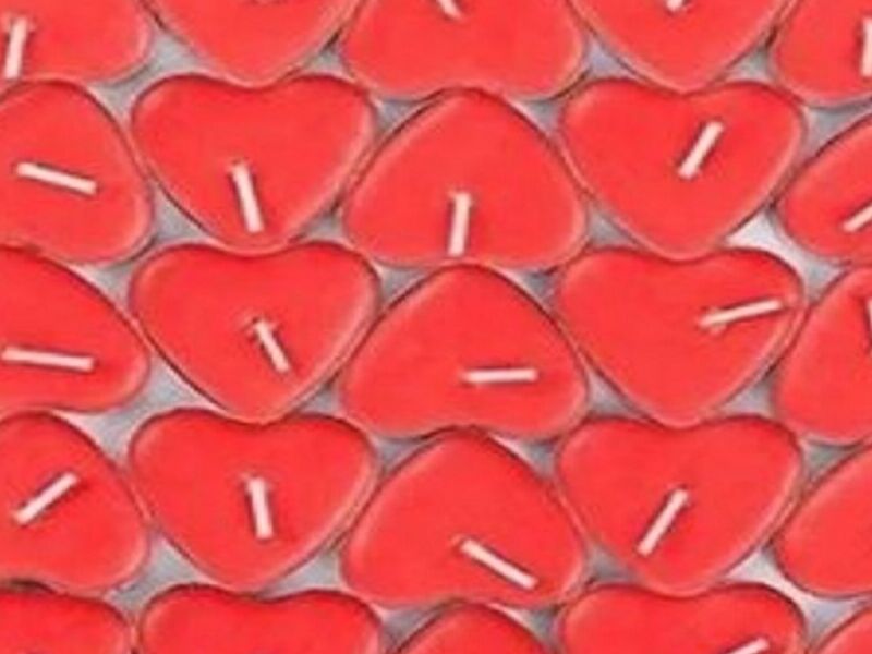 Vela TEA LIGHT CORAZÓN ROJO 25 PIEZAS Mexico