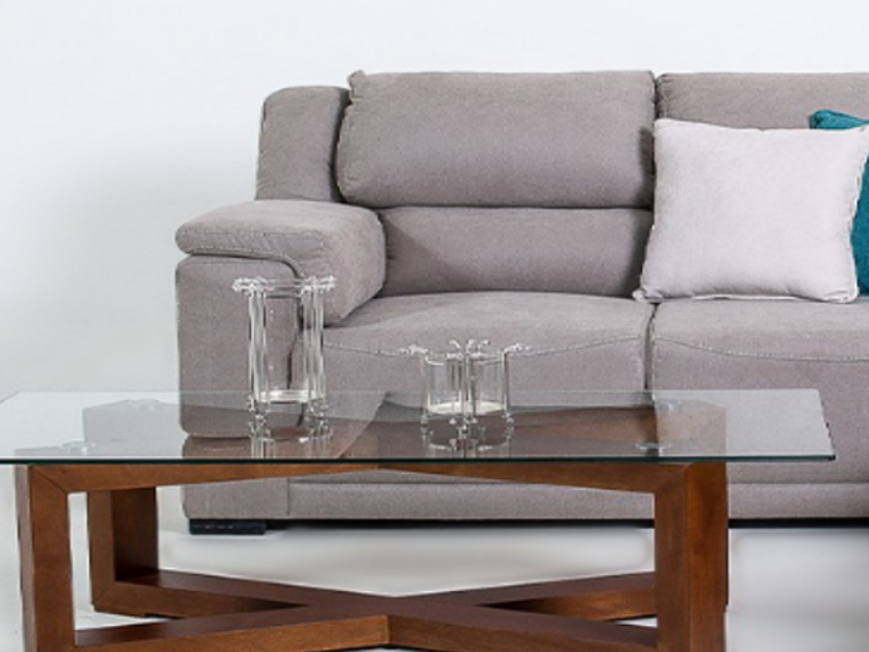 Mueble de centro de sala con cristal Ocotlán