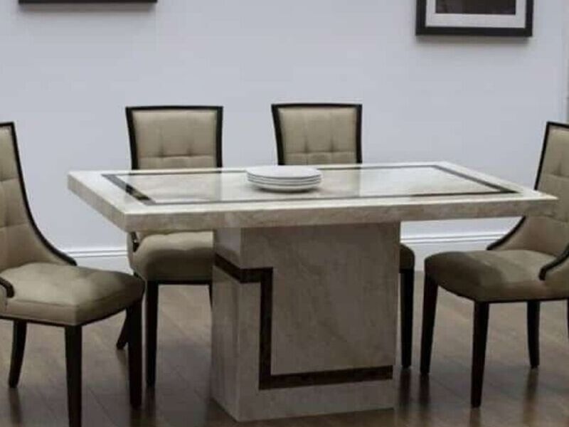 MESA MARMOL CREMA BELAGIO CDMX