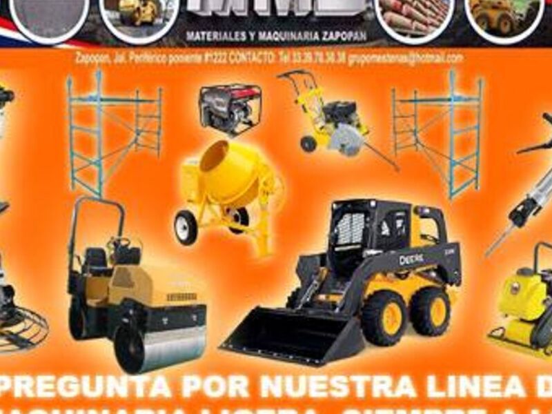 renta de maquinaria