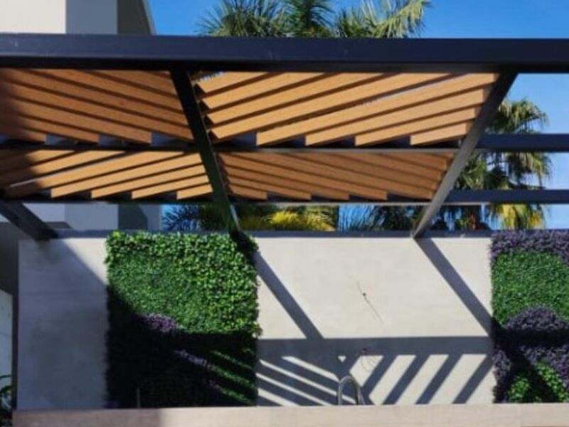 Pérgola de madera D en Sinaloa