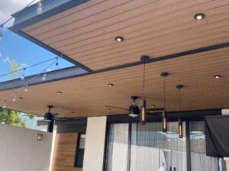 Pergola DECK Color Nuez en Monterrey