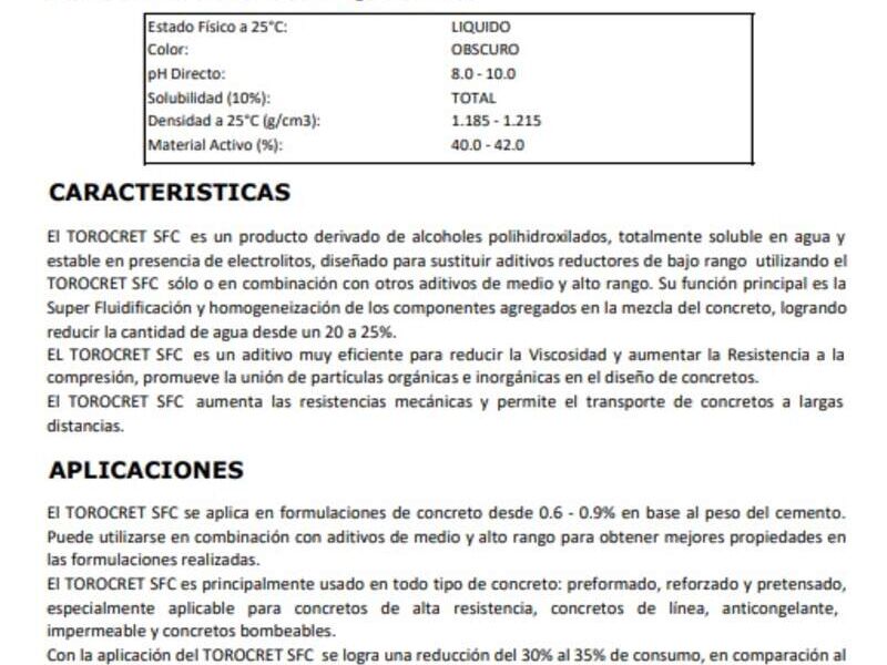 Aditivo para Concreto Polinaftalen