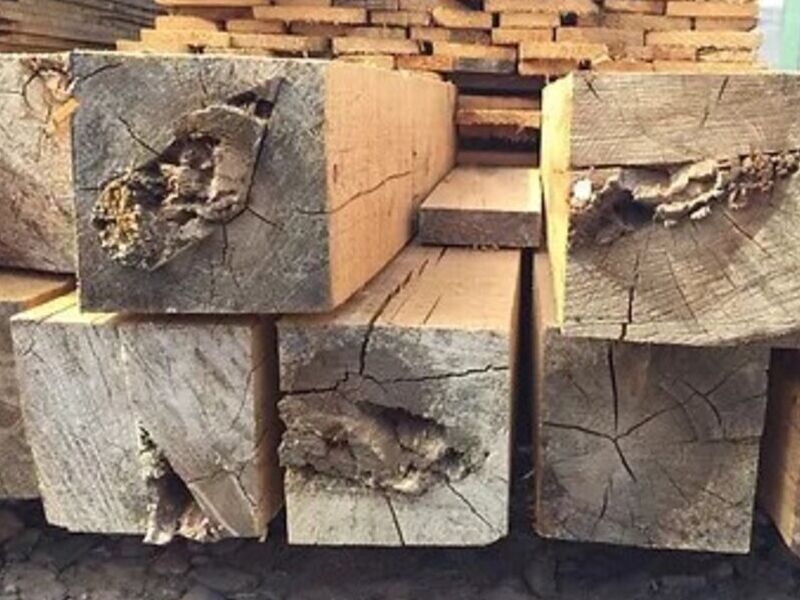 Vigas de madera en Sonora