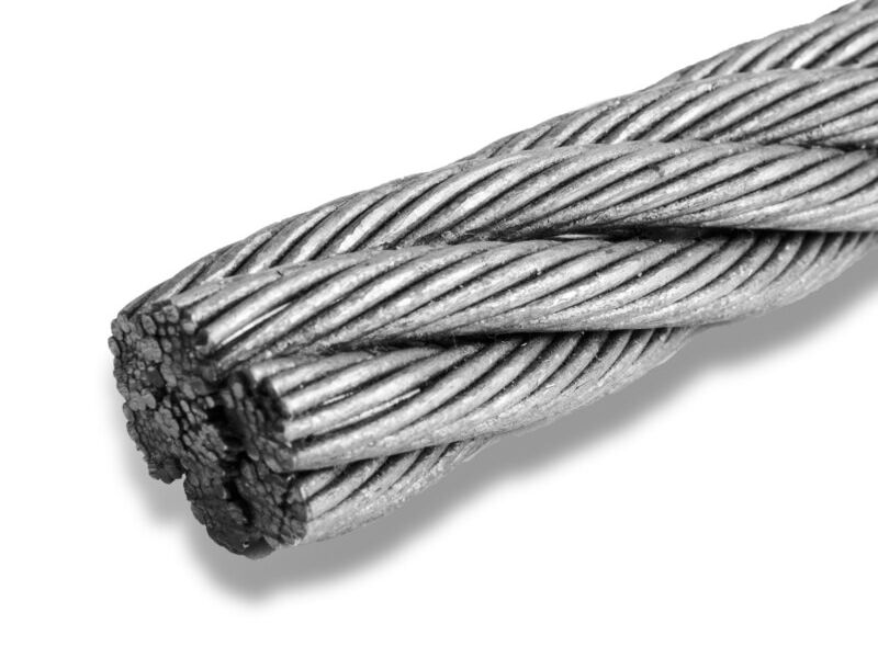 Cable de acero galvanizado 7x19 de 3/8"