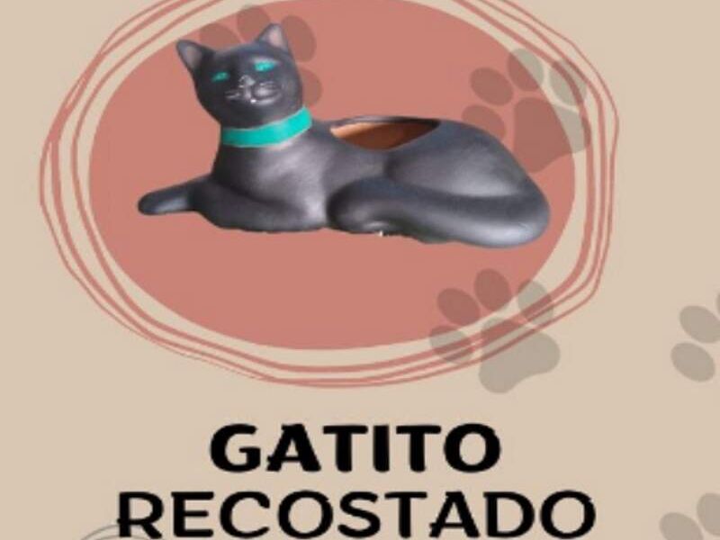 MACETA GATITO RECOSTADO MEXICO