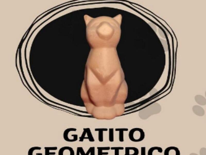 MACETA GATITO GEOMETRICO MEXICO