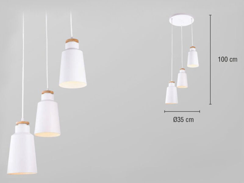 LUMINARIA TECHO C220/BL-3 MÉXICO
