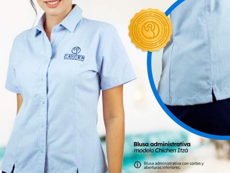 Blusa Administrativa Chichen Itza en Mérida