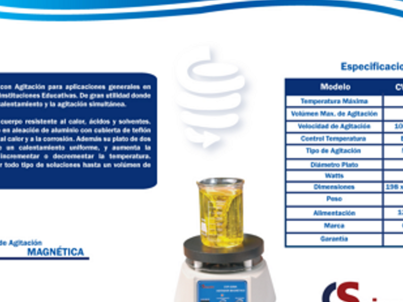 AGITADOR MAGNETICO CON TEMPERATURA