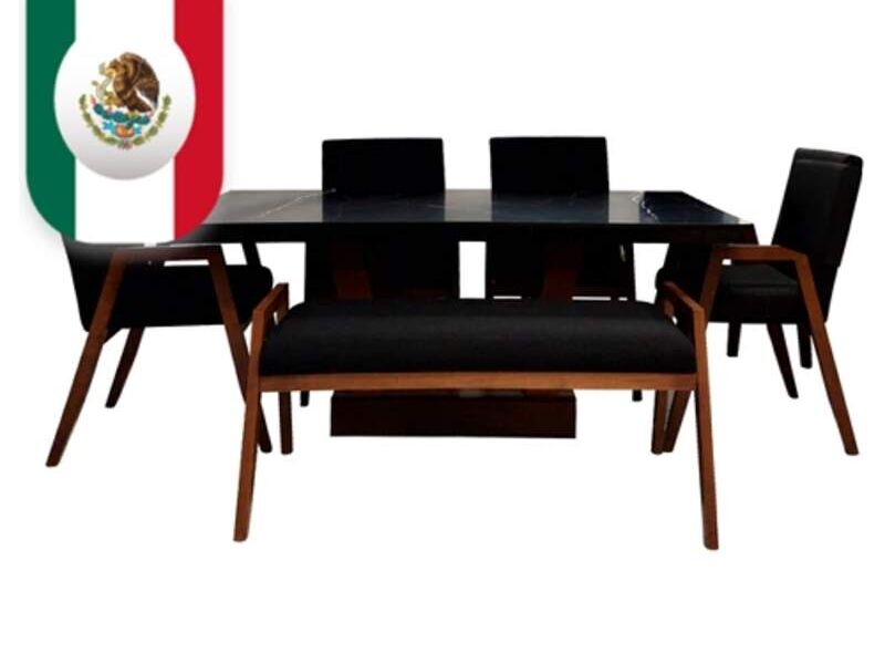 Comedor Calella 4 Sillas y 1 banca Mexico