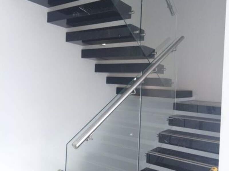 Barandal con cristal 9.5mm CDMX
