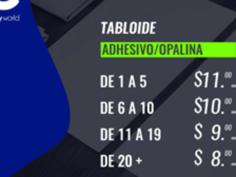 Tabloide opalina Monterrey
