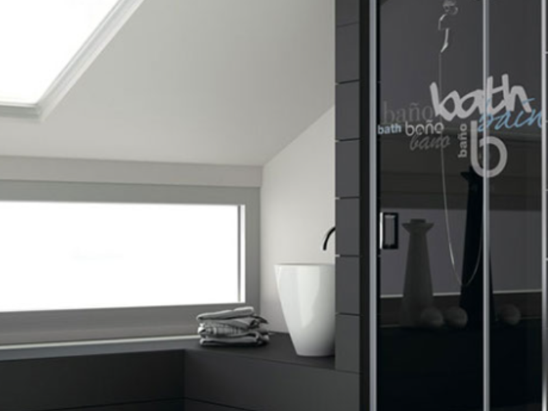 Puerta de vidrio para el baño vital B. Zapopán