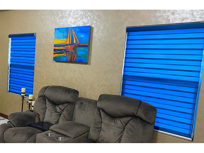 Persianas sheer aromo dark blue Mexico RA