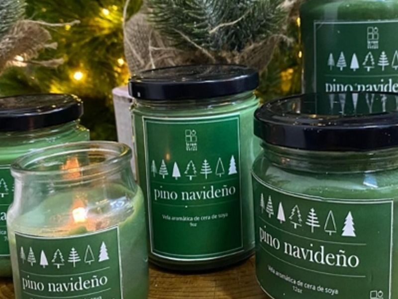 Vela pino navideño Mexico