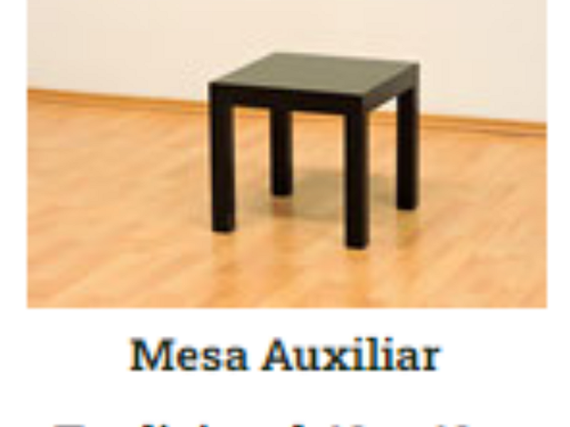 Mesa auxiliar tradicional