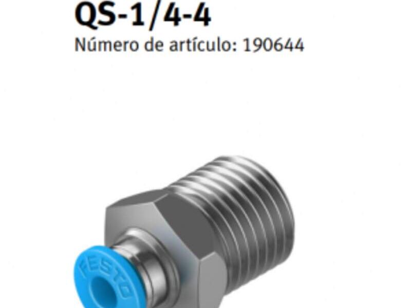 CONECTORES RECTOS 1/4XM4 Tezontepec