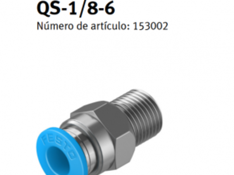 CONECTORES RECTOS 1/8XM6 Tezontepec