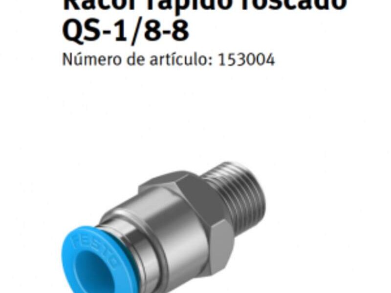 CONECTORES RECTOS QS-1/8-8 FESTO Tezontepec