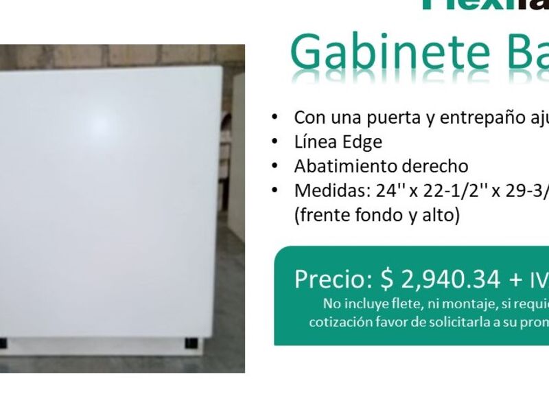 Gabinete bajo blanco Morelos 