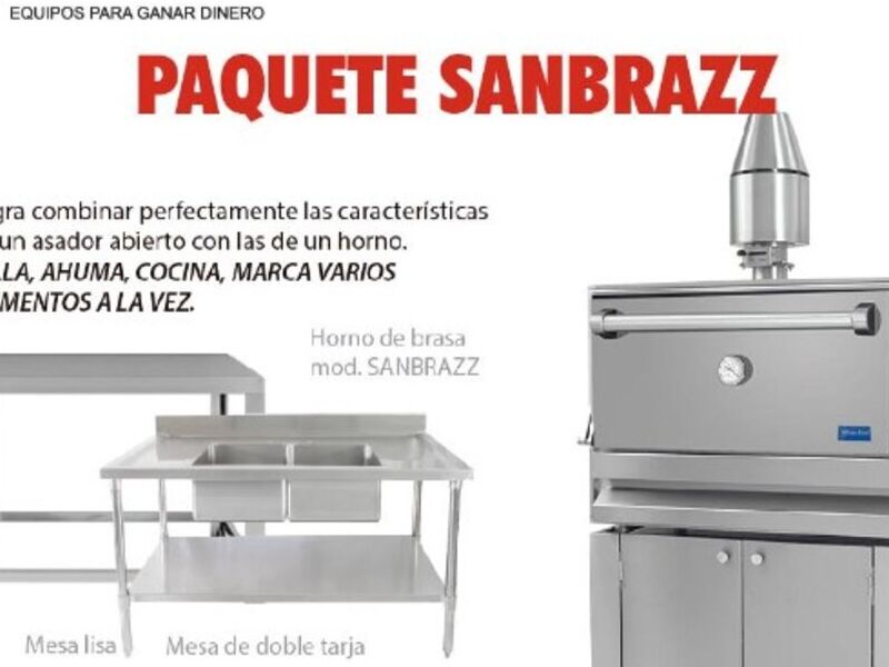 Paquete Sanbraz horno industrial en CDMX