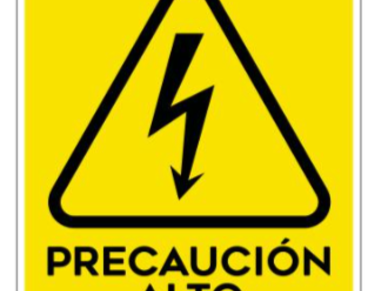 Señaletica Precaución Alto Voltaje C.Mexico