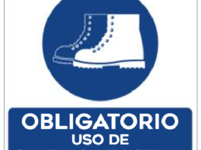 Señaletica Uso Calzado Industrial C.Mexico