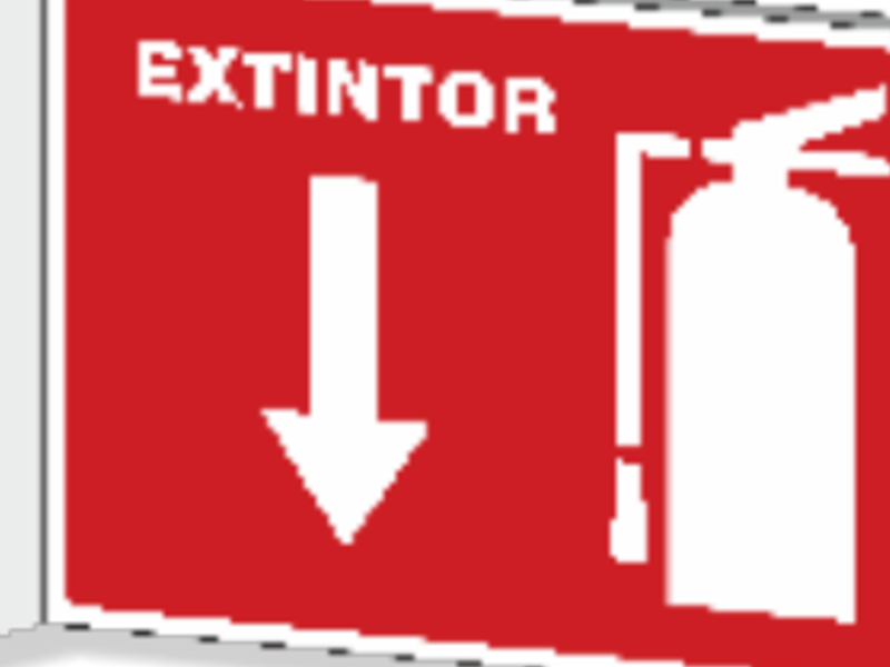 Señaletica Extintor Tipo Bandera C.Mexico