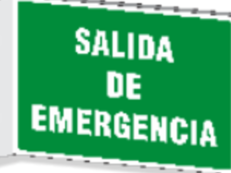 Señaletica Salida Emergencia Bandera C.Mexico