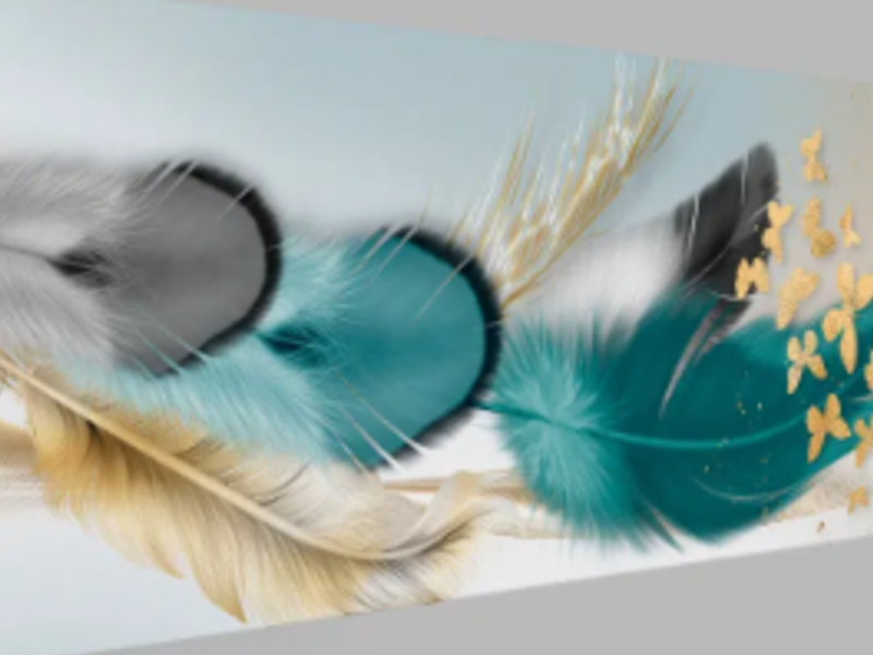 Cuadro Plumas Mariposas México 