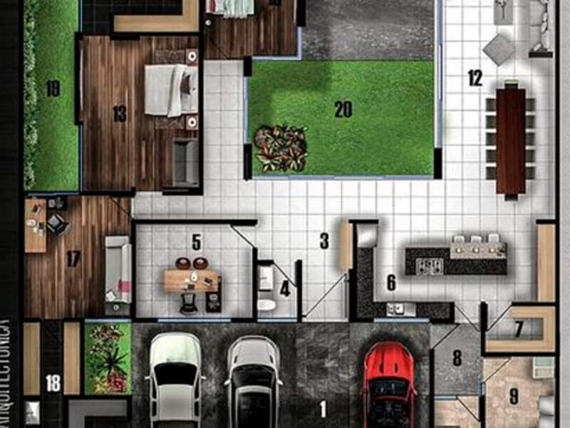 POSPRODUCCION PLANTAS ARQUITECTONICAS DURANGO