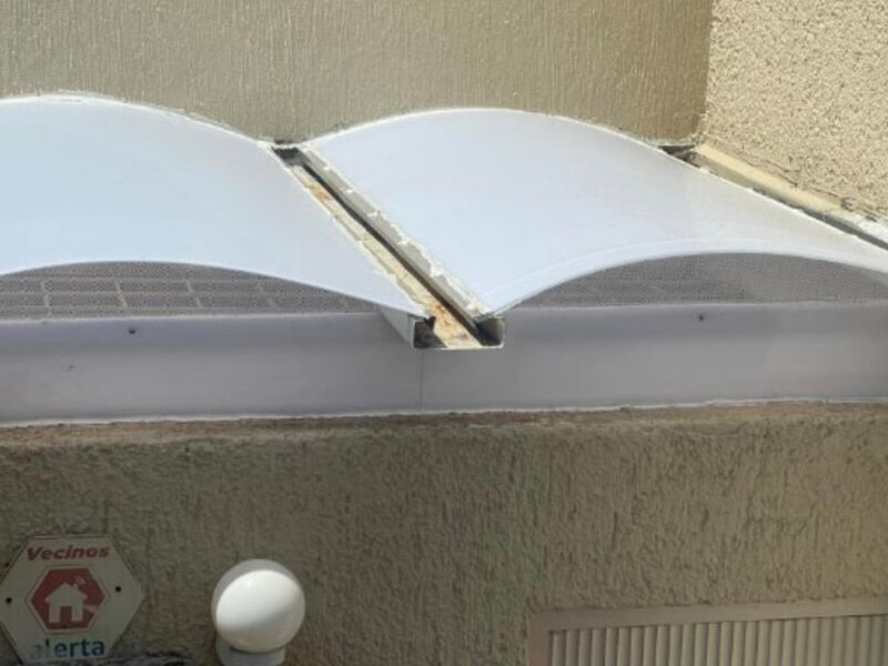Cambio de policarbonato en Tlajomulco
