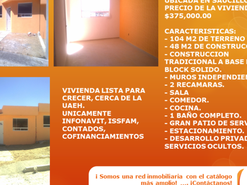 Venta casa Saucillo Pachuca