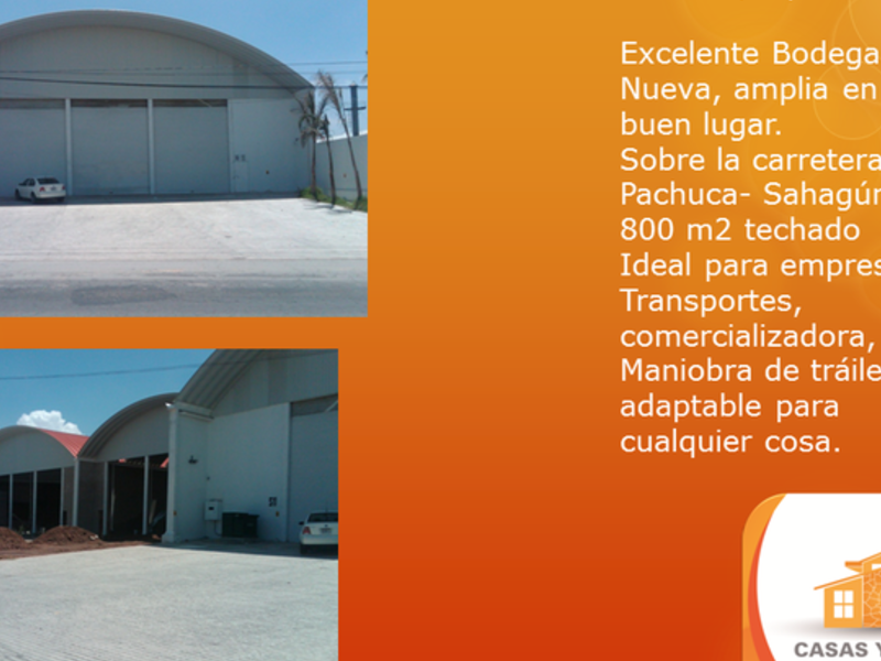 Venta bodega Pachuca