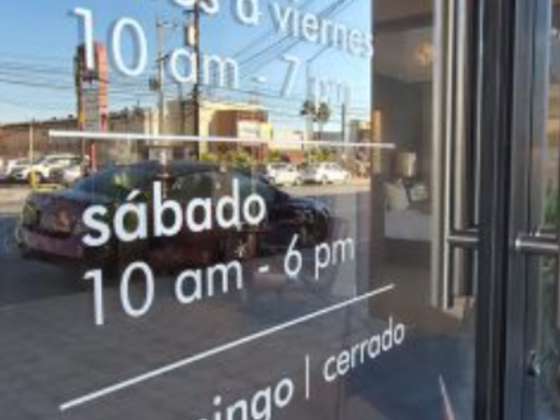Corte Vinil Publicidad Ventanas Tijuana