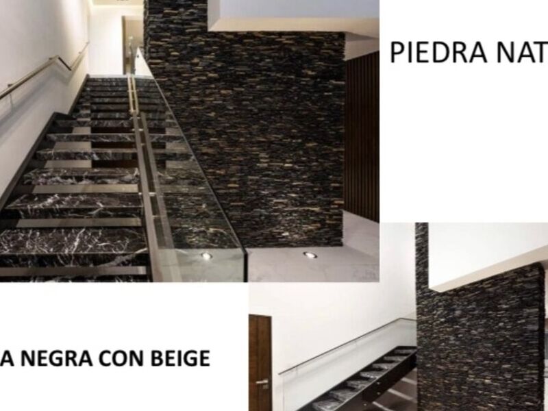 RAJUELA NEGRA CON BEIGE