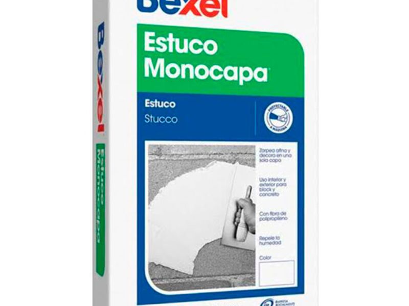 ESTUCO MONOCAPA CONSTRUCCION 40 KG CDMX