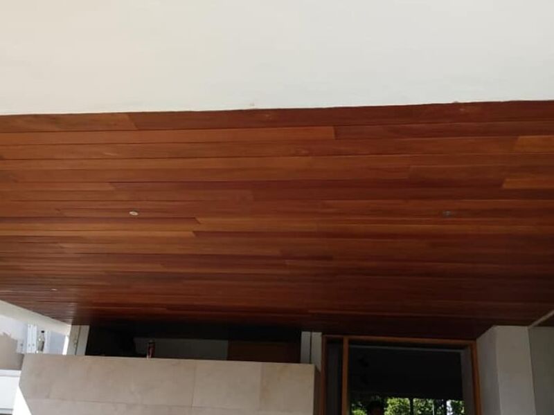 Plafón con madera en CDMX
