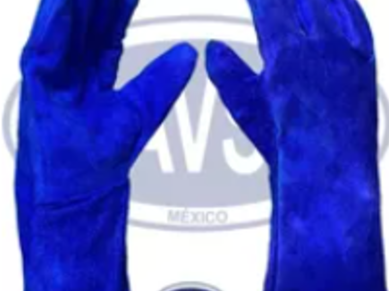 Guantes Soldador Azul Con Hilo Kevlar MÉXICO