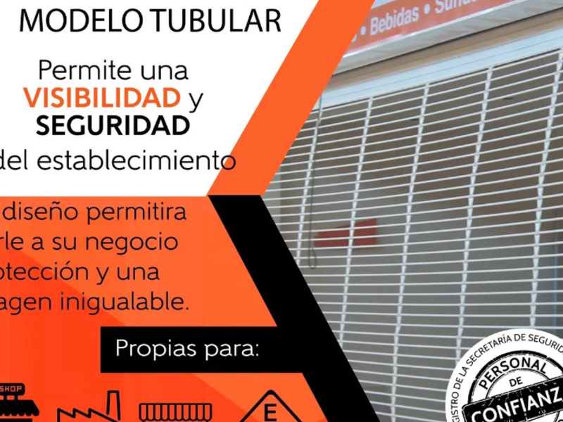 Cortinas metálica tubular México