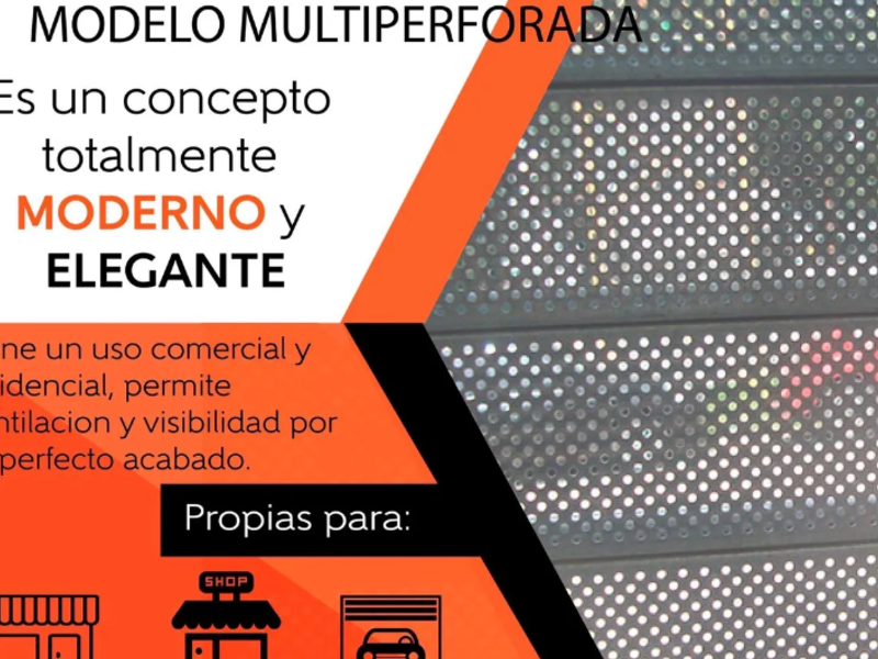 Cortinas metálica multiperforadora México
