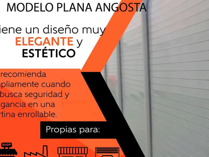 Cortinas metálica angosta México