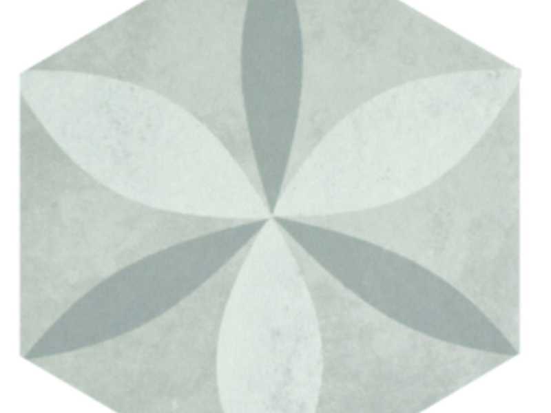 Cerámica Hexagonal Flor México
