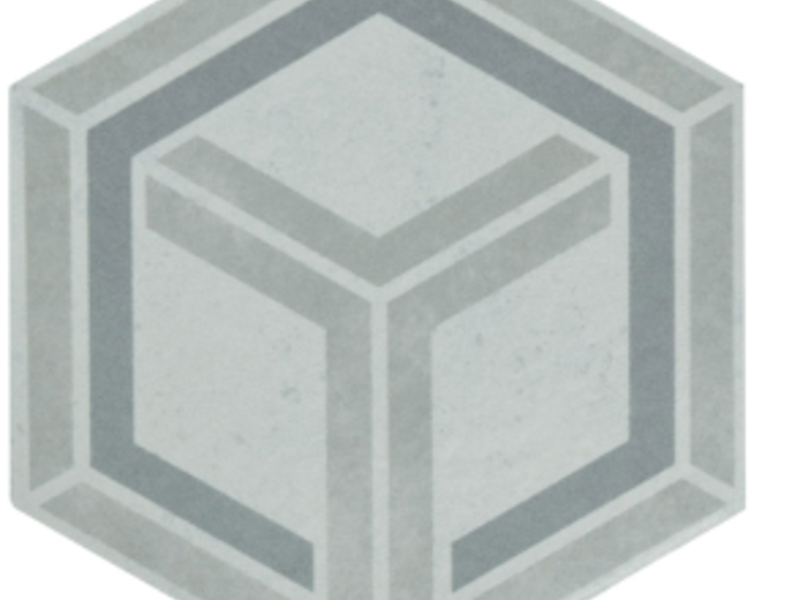 Cerámica Hexagonal Cubo cemento México
