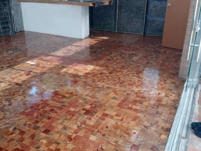 Piso de adoquin en Puebla