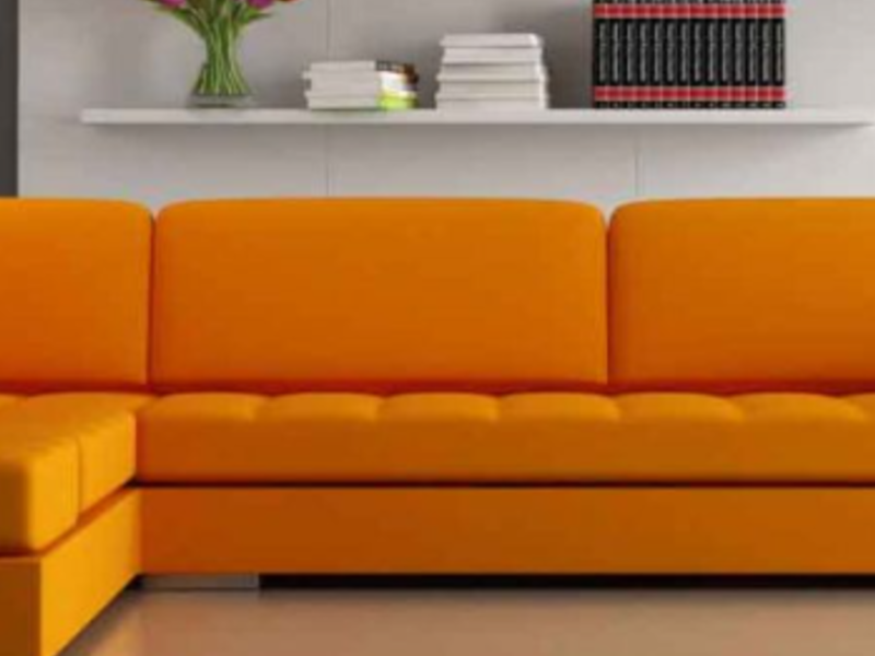 Sofa grande naranja Mexico