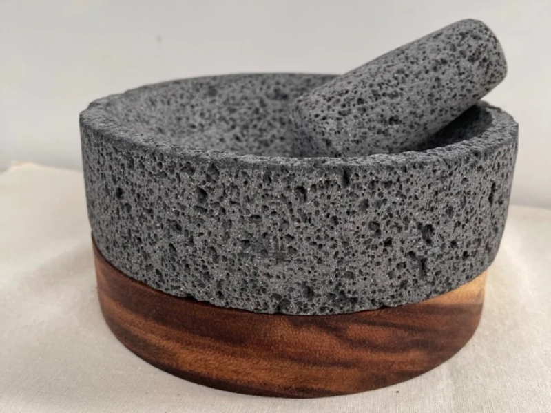Molcajete de Piedra Volcánica  Calli 8 México