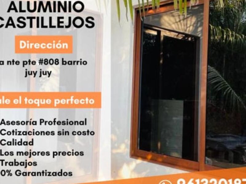 Ventanas en aluminio nogal Tuxtla Gutiérrez
