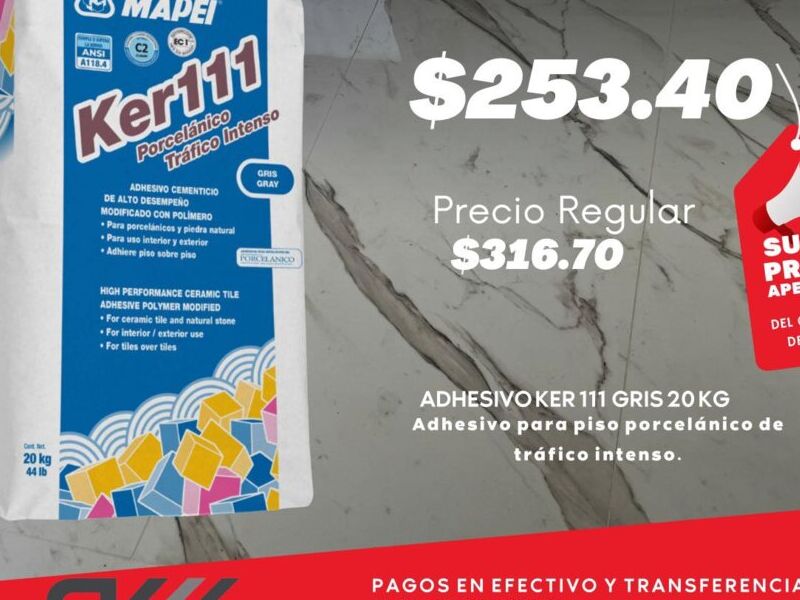 Adhesivo Ker111 Gris en Chiapas